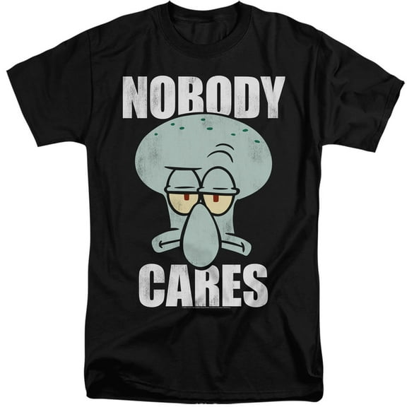 Spongebob Nobody Cares Meme Unisex Adult Tall T Shirt
