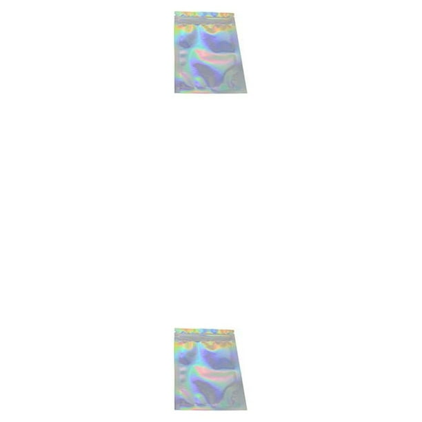 Matsuzay Paquete de 100 piezas Bolsa de papel de aluminio Bolsas de paquete Ziplock para el hogar Accesorio de envoltura Type5 NO5