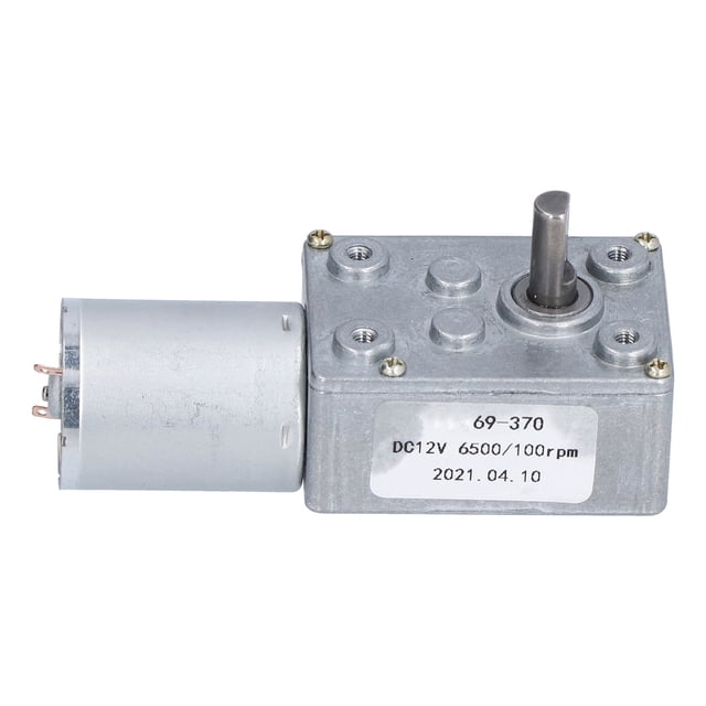 Accesorios de microtransmisión del eje reductor de reducción de gusano del Motor de turbina DC12V 100rpm