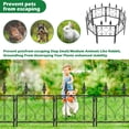 thumbnail image 5 of Oumilen Garden Fence 7 Pack, 23.5in(H) x 15ft(L) No Dig Decorative Garden Fence, Rustproof Metal Wire Garden Fence, 5 of 6
