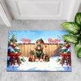 thumbnail image 4 of Merry Christmas Woofmas Xmas Noel Afghan Hound Elf Candy Cane Snow Doormat Dog Lover Indoor Outdoor Welcome Mat - 13017, 4 of 5