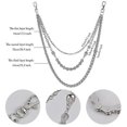 thumbnail image 2 of Pants Chain Fashion Hip Hop Gothic Punk Trousers Chain Jeans Wallet Chain for Men Silver, 2 of 5