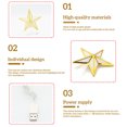thumbnail image 4 of Ounissouiy LED Árbol de Navidad Estrella Luz 3D Iluminado Colorido Plástico Hueco Decorativo Proyector Fiesta Festival Decoración Niños Niñas Kits de decoración para fiestas Ounissouiy HA009891-00, 4 of 6