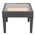 thumbnail image 2 of Grey Rattan and Iron Table | Suitable for Outdoor Dining and Plant Arrangement | UV and Rain-Resistant Design, 2 of 4