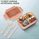 thumbnail image 4 of Lunch Box, 1400ml Bento Lunch Box For Adults And Children, Food Container With 3 Compartments, 4 of 5