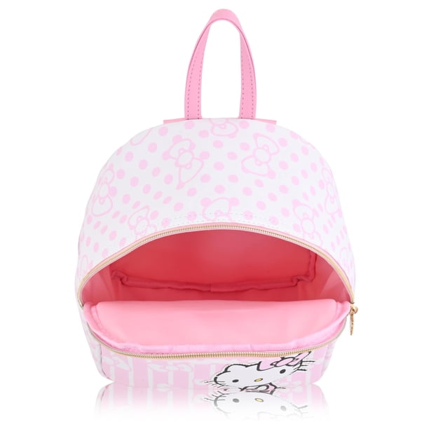 hello kitty mini backpack keychain Fast Forward Sanrio for Women | PU Leather Backpack Purse Woman Purse | Pink Bag Cute Bookbag with Zipper so you can attach them to other Loungefly accessories Hello Kitty Mini Backpack Plush