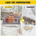 thumbnail image 4 of Outdoor Cat House 100% Insulated Feral Kitty Shelter with Liner Weatherproof for Winter,Extra Large Room, 4 of 6