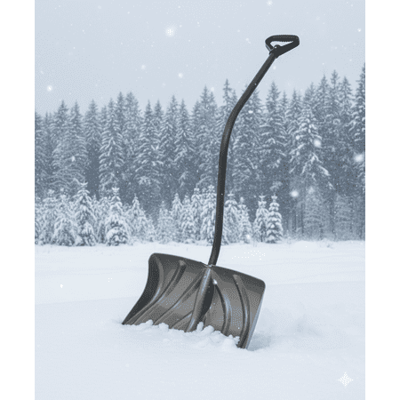 ?? Suncast 18? Bent Handle Snow Shovel – Ergonomic & Durable ??