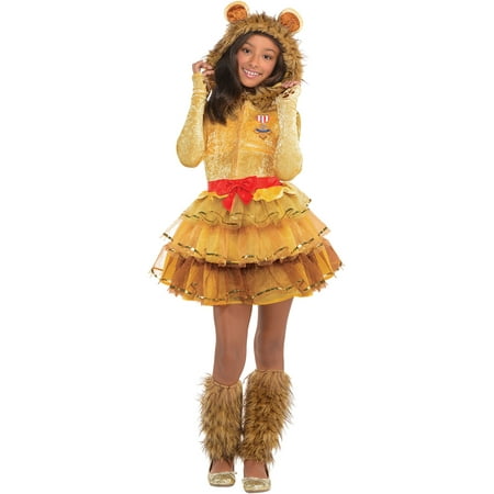 Cowardly Lion Halloween Costume for Girls, Wizard of Oz, Medium