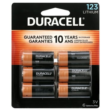 Duracell 3V High Performance Lithium Battery, 123, 6 Pack