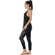 thumbnail image 3 of icyzone Camisetas sin mangas de entrenamiento para mujer – Camisetas atléticas de yoga con espalda cruzada para correr, ajuste holgado (XL BlackDenim), 3 of 5