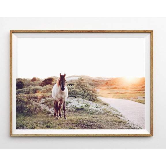 Horse Wall Art Horse Photography Landscape Wall Art Modern Farmhouse Wall Decor Horizontal Print Affordable Wall Art Farm House Decor Wall Art, Modern Wall Decor, 8x12 UNFRAMED