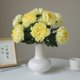 thumbnail image 1 of Pack de 6 flores de crisantemo artificial, adornos de jardín de plástico para decoración interior y exterior, arreglo floral artificial blanco y amarillo para bodas y fiestas, 1 of 7