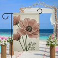 thumbnail image 3 of Brown Poppy Floral Garden Flag 12x18 Inch Double Sided - All Weather Polyester, Fade Resistant Outdoor Decorative Flag for Yard, Patio, Spring & Summer, 3 of 5