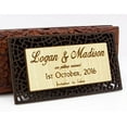 thumbnail image 3 of 30 Save The Date Wooden Magnet Custom Engraved Wood Magnet Rustic Wedding Announcements Idea, 3 of 4