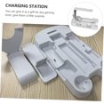 thumbnail image 4 of Jinsinto 6 Chargeurs de Rangement Multifonctionnels Station de Charge Support de Charge Station de Charge Support de Charge Console Support de Charge Blanc Poignée de Rangement P5 Abs, 4 of 5