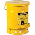 thumbnail image 2 of Justrite Mfg. Co. Yellow Oil Waste Can, 6 Gallon, 2 of 4