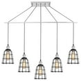 thumbnail image 2 of Woodbridge Lighting Fulton ST64 5-Light Metal Linear Pendant in Chrome, 2 of 5