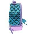 thumbnail image 3 of True Metallic Mermaid Dual Compartment Insulated Lunch Bag, Turquoise Lunchbox, 3 of 3