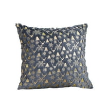 Anhility 18"x18" Christmas Pillow Covers Rustic Traditional Xmas Tree Snowflake Graphic Pillow Cases Protectors with Zipper Square Decorative for Home Couch Sofa Bed Car Office, Gray