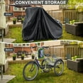thumbnail image 5 of MOONCOOL Bike Cover For Adult Tricycle, Outdoor Waterproof Cover for 2 bikes or 1 Tricycle or 1 Motorcycle, Storable Portable Lightweight Waterproof and UV resistant  with Lock Hole & Storage Bag, 5 of 9