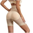 thumbnail image 3 of ylioge Plus Size Shapewear for Women, Womens High Waisted Shorts Shapewear Waistband Hip Lift Safety Shapewaer Thigh Slimming Solid Color Seamless Underwear Bodysuits Spring, 3 of 6