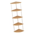 thumbnail image 3 of jifeng Corner Shelf Corner Display Shelf Durability Frees Standing Easy to Install Storage Rack Multipurpose for Kitchen Office Home 122cm, 3 of 9