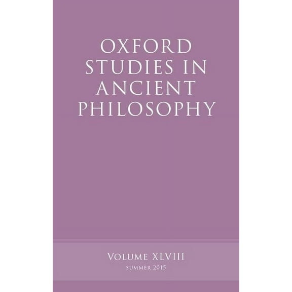 Oxford Studies in Ancient Philosophy Oxford Studies in Ancient Philosophy, Volume 48 (UK), (Hardcover)