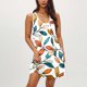 thumbnail image 4 of Camisón sin mangas con bolsillos y estampado para mujer, camisón de cuello redondo, vestido de poliéster para mujer, 4 of 9