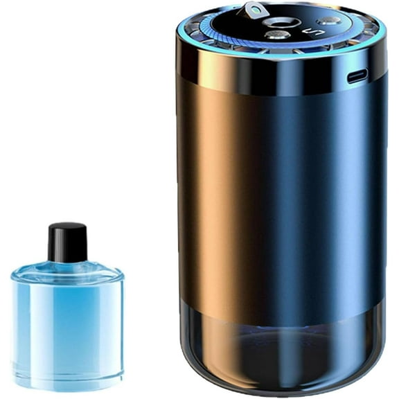 Smart Car Diffuser Set with Light & Spray Modes, Car Air Freshener Long Lasting Scent, Star Ambiance Roof, Auto On/Off, Muli Adjustable Modes USB Charge (Ocean)