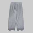 thumbnail image 5 of Squevariel Women's Pajama Pants Solid Color Elastic Waist Straight Leg Pants Lounge Sleep Bottoms, 5 of 6