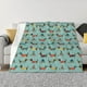thumbnail image 1 of Fotbe Dachshund Dog Puppy Manta de Franela con Estampado, Manta Ultrasuave para Cama, Sofá, Auto, Hipoalergénica y Antibolitas-80"x60", 1 of 6