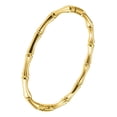 thumbnail image 2 of Brazalete Pulsera Oro Laminado Diseño Bambú Rígido, 2 of 8