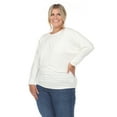 thumbnail image 2 of White Mark Women's Banded Dolman Top, 2 of 6