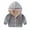 Gray1, variant on SHTXOZHI Baby Boys Girls Button Down Hooded Jacket Toddler Long Sleeve Print Coat Fall Winter Outwear