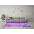 thumbnail image 3 of Ahgly Company Indoor Rectangle Abstract Purple Modern Area Rugs, 3' x 5', 3 of 4