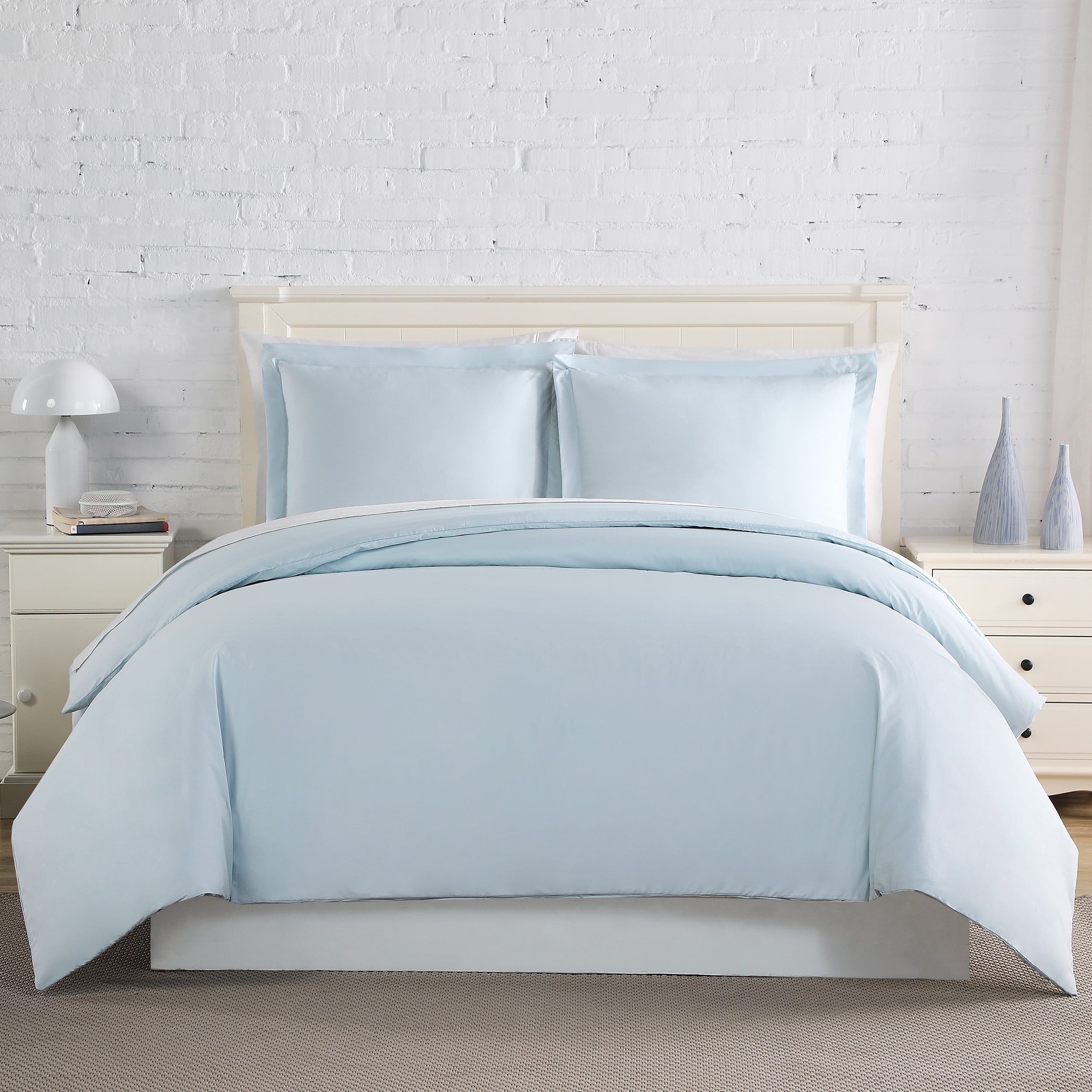Premium Collection Oversized 300 Thread Count Cotton Percale Duvet Cover Set
