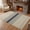 MidnightBlue Beige, variant on Bathroom Rug 2'x 3', Beige Striped Woven Cotton Washable Rug with Tassels, Midnight Blue Geometric Simple Retro Non Slip Front Door Mat for Entrance, Doorway, Hallway, Laundry Room