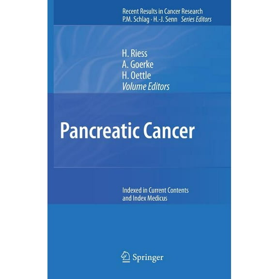 Recent Results in Cancer Research Pancreatic Cancer, Book 177, (Hardcover)