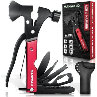 15 in 1 Multitool Axe Hatchet, Fathers Day Dad Gifts from Daughter Wife Son, Camping Accessories Survival Gear, Multi Tool for Camping Hiking Survival, Cool Gadgets Gifts for Men,Husband, Boyfriends