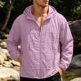thumbnail image 6 of zejinsd Sun Protection Shirts for Men Thin Breathable Sports Sunscreen Coat Solid Color Long Sleeve Jacket Loose Quick Dry Hooded Tops, 6 of 9