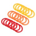 thumbnail image 1 of Unique Bargains 4cm Plastic Carnival Ringtoss Ring Game Hoop 18 Pack (Orange, Red, Yellow), 1 of 5