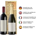 thumbnail image 4 of RV Juego de 10 bolsas de regalo （36x12x10 cm）bolsas doradas para botellas de vino y champán, 4 of 5