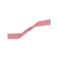 thumbnail image 4 of INSPIRE CHIC Wide Flat Checkered Shoelaces Fabric Ribbon Plaid Fantastic Shoe Laces for Sneaker Sport Shoes 2 Pairs Red 120cm/47.2", 4 of 5
