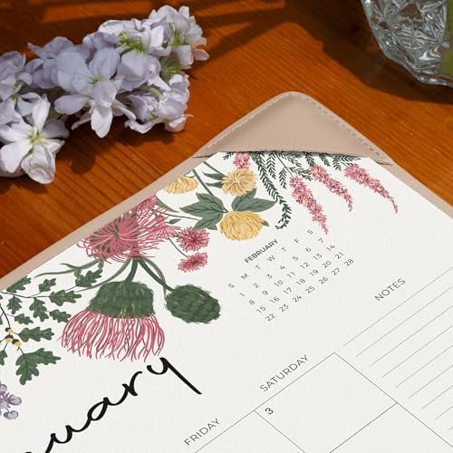 Quivanta Desk Calendar 2026 with Desktop Mat, Desk Pad Calendar 15"x 12" From January 2026 to June 2027, Desk Calendar for Home Office and School, Easy Planning, Apricot