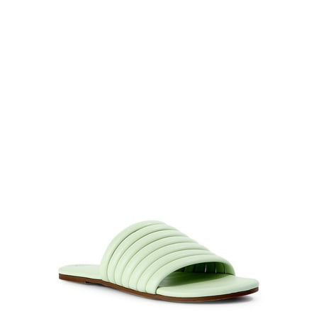 

Time and Tru Women s Multi-Band Slide Sandals
