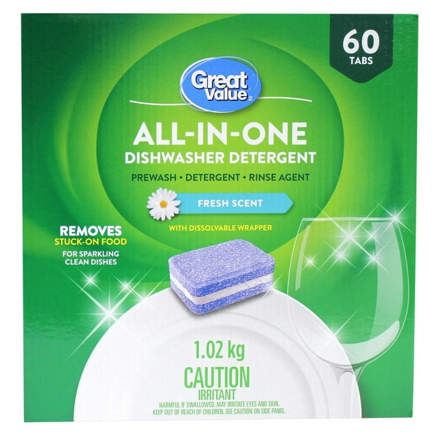 Great Value Tout-En-Un Détergent Pour Lave-Vaisselle
