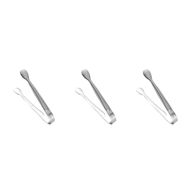 Pinzas de azúcar Wosthever de acero inoxidable reutilizables lavables suaves recogedores de cubitos de hielo