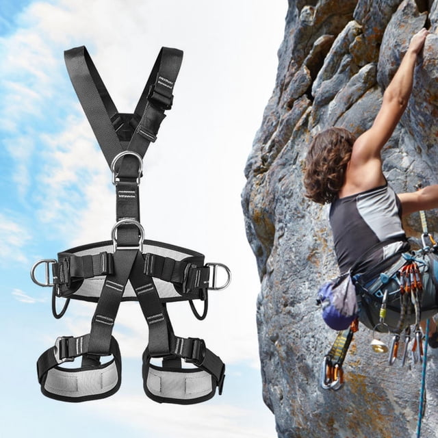 Cinturón de seguridad para todo el cuerpo hilo cerrado de costura Cinturón de seguridad para escalada de alta confiabilidad escalada en roca para montañismo Descenso rápido ANGGREK Otros