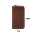 thumbnail image 3 of Zippered Leather Covers for 7.28x3.54Inch Pocket Field Notebook Planner Notepads Leather Journal Covers Protective Case, 3 of 9